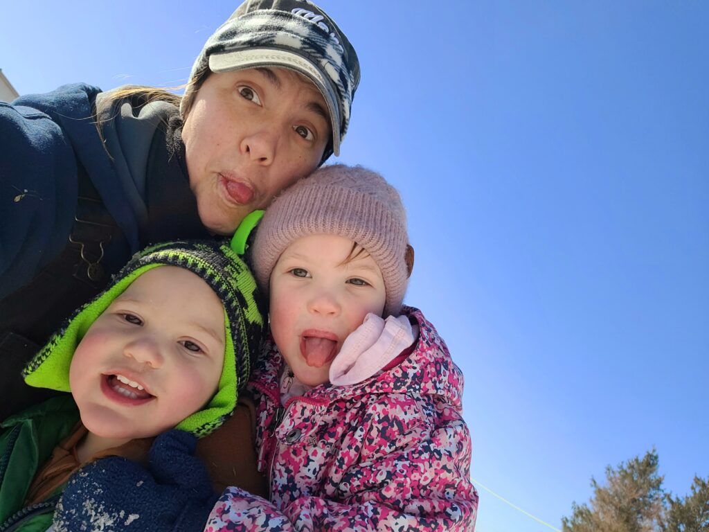 Kids and I last winter!